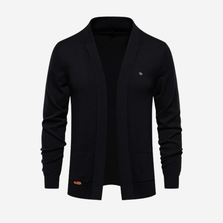 Drune | lässige Strickstrickjacke mit Kragen für Männer