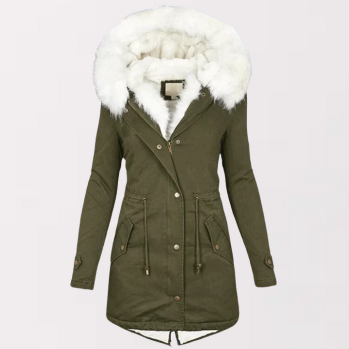 Drune | Parka-Mantel mit Kapuze und Pelzfutter