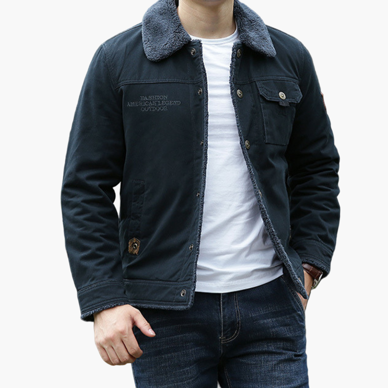 Drune | Freizeitjacke mit Fleecekragen - Modische Outdoor Übergangsjacke für Alltag und Abenteuer