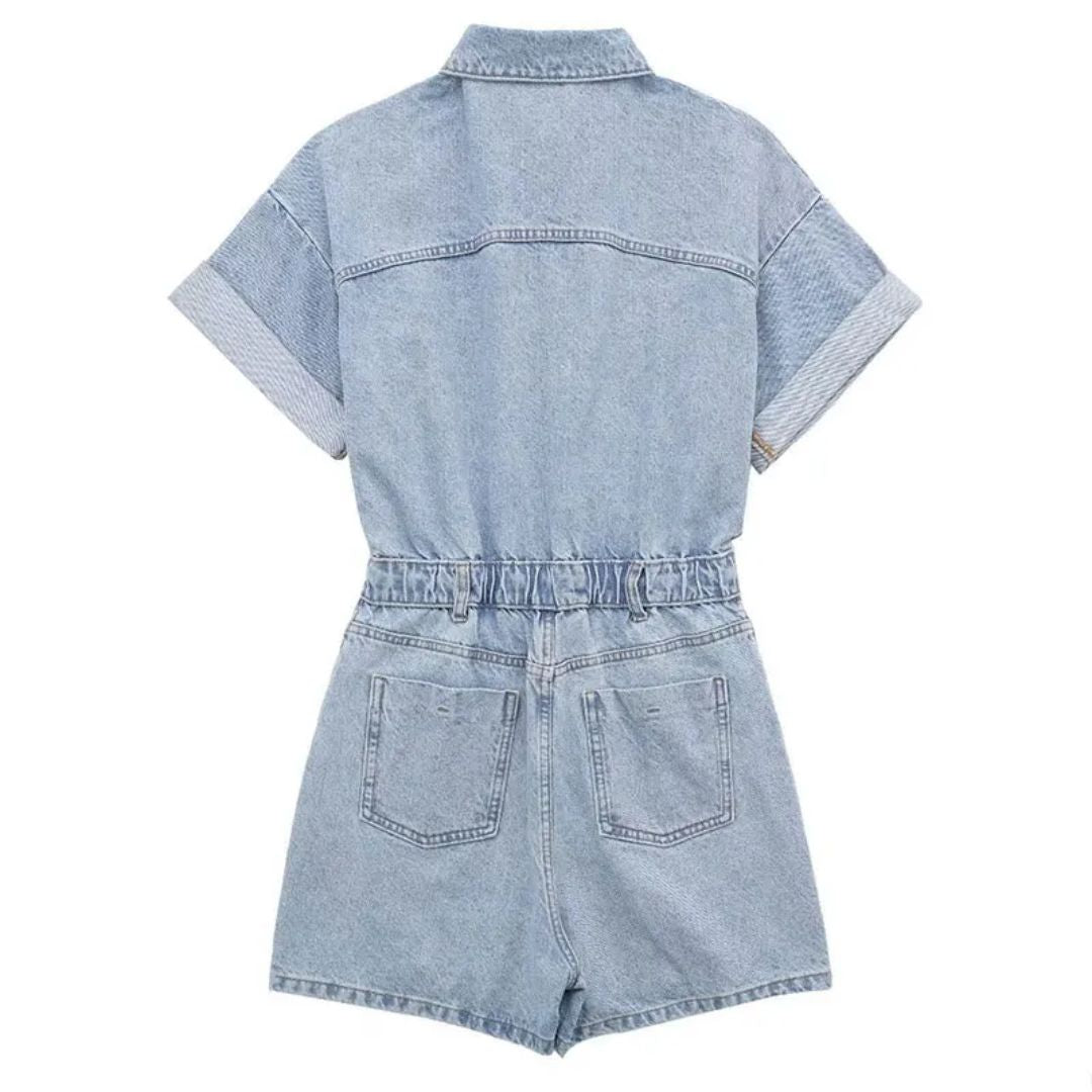 Drune | Slimfit & Sexy denim jumpsuit