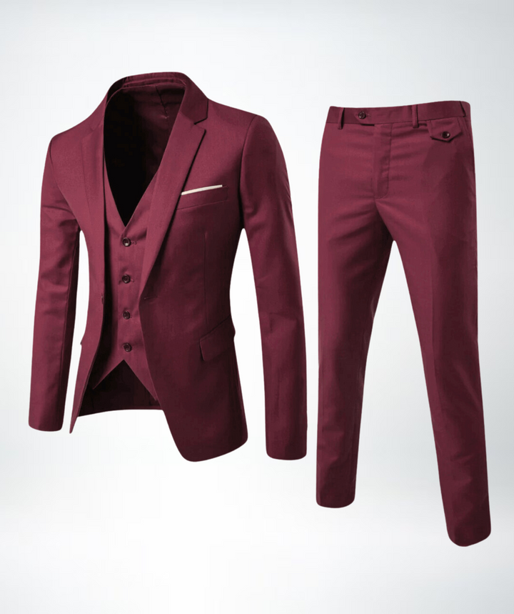 Drune Herren Slim Fit Business Anzug 2-teilig – Sakko & Hose