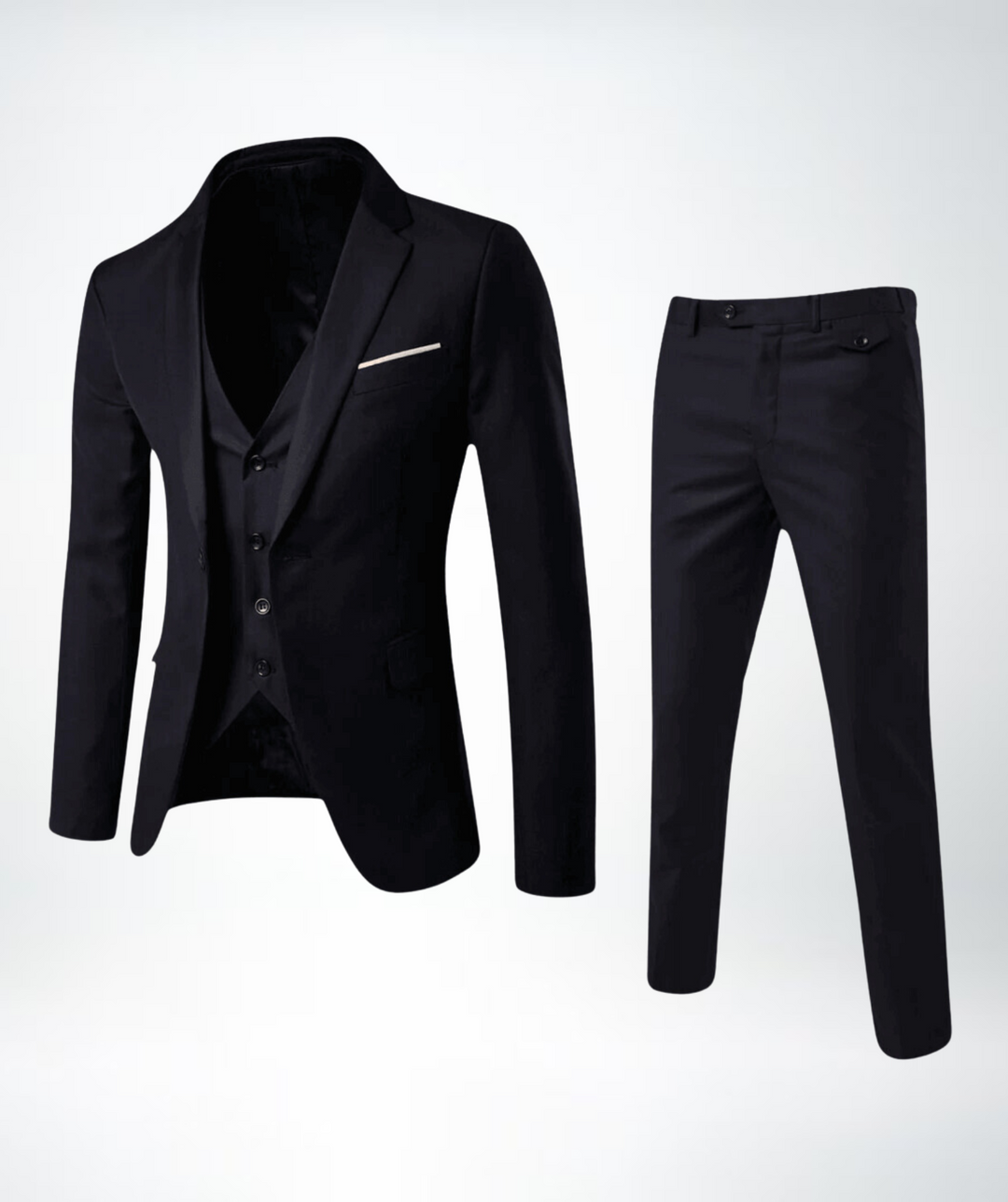 Drune Herren Slim Fit Business Anzug 2-teilig – Sakko & Hose