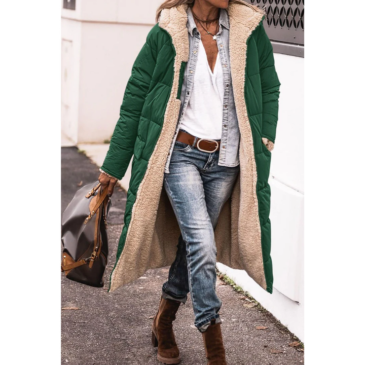 Drune | Gloria Damen Winter Puffer Trenchcoat Lang