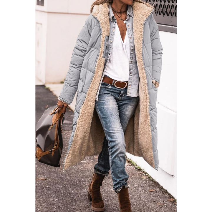Drune | Gloria Damen Winter Puffer Trenchcoat Lang