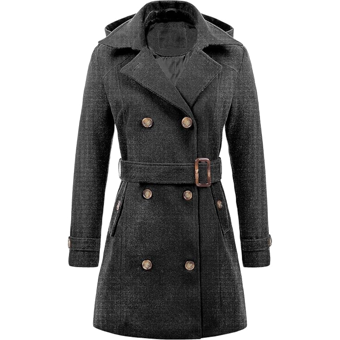 Drune | Gesteppter Winter-Trenchcoat mit Kapuze