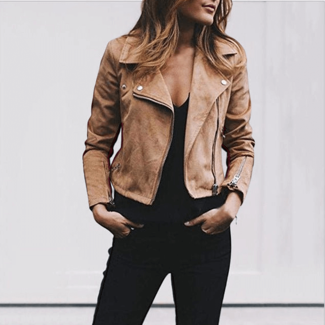 Drune | Kurze Lässige Jacke mit Warmer Innenschicht für Damen