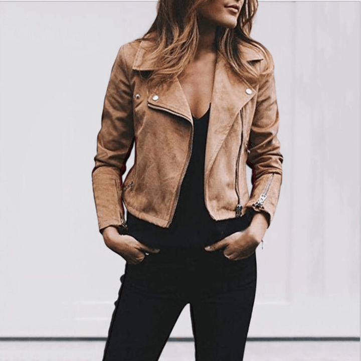 Drune | Kurze Lässige Jacke mit Warmer Innenschicht für Damen