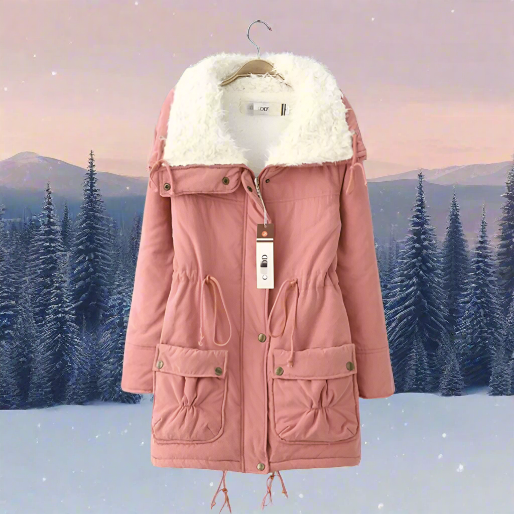 Drune | Warme Baumwoll Winterjacke damen Mit Kapuze