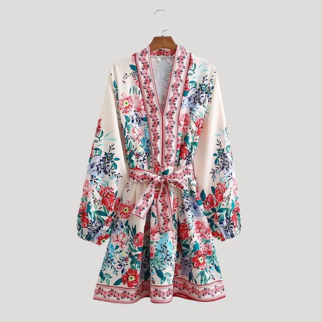 Drune | Midikleid Mit Kaschmir Feeling Und Taillengürtel