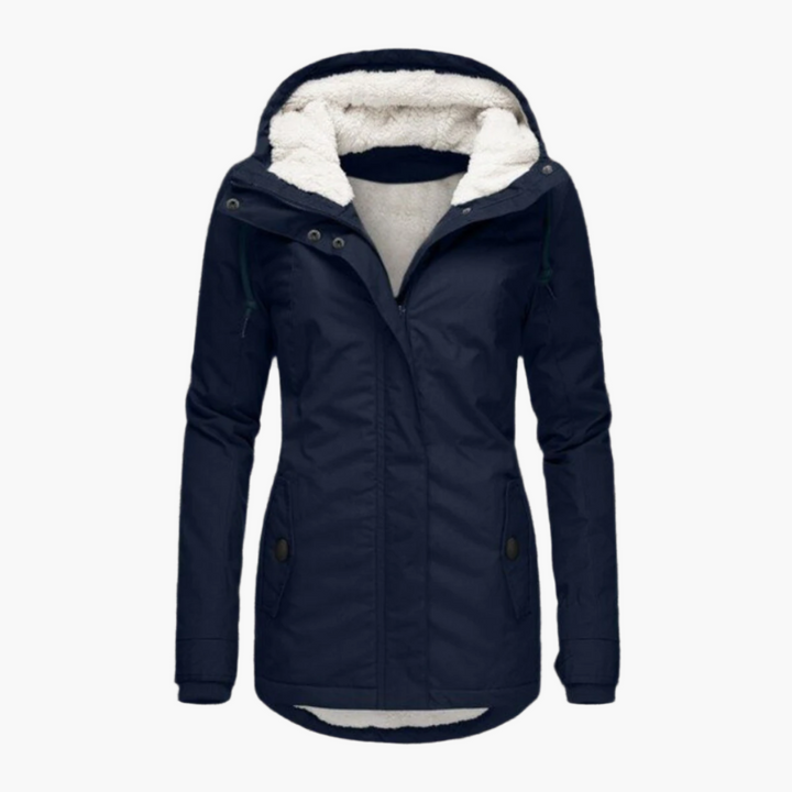 Drune | Winterjacke Sherpa-Hoodie - Modischer Parka für kalte Tage, figurbetonter Schnitt, perfekter Alltagsbegleiter