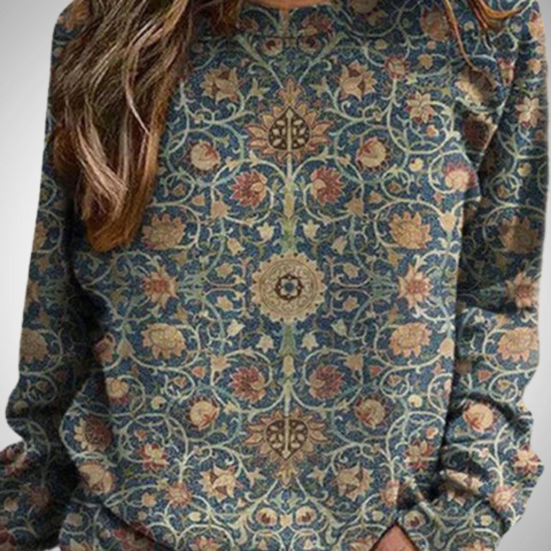 Drune | Eleganter Floral Pullover