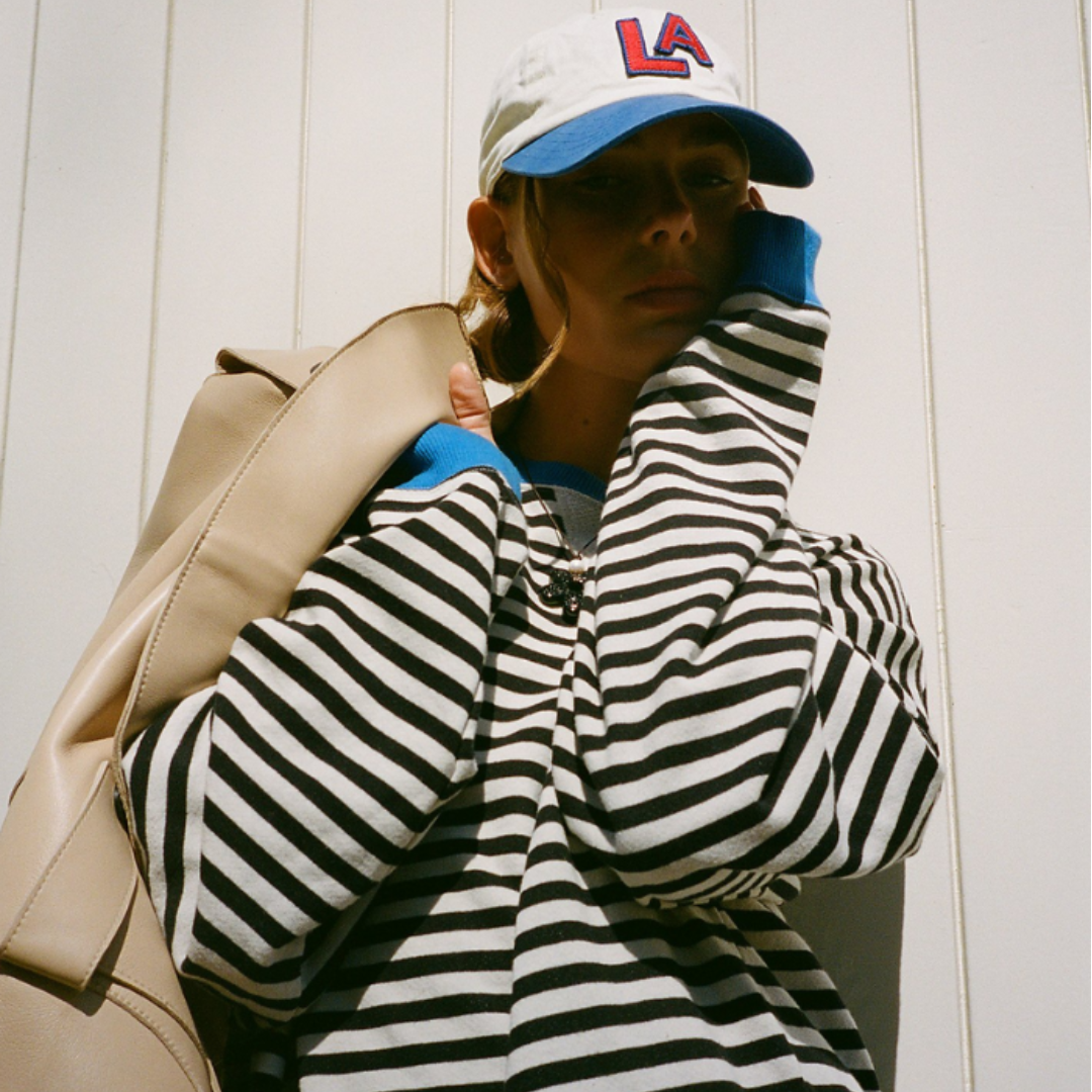 Drune | Oversized Gestreiftes Sweatshirt