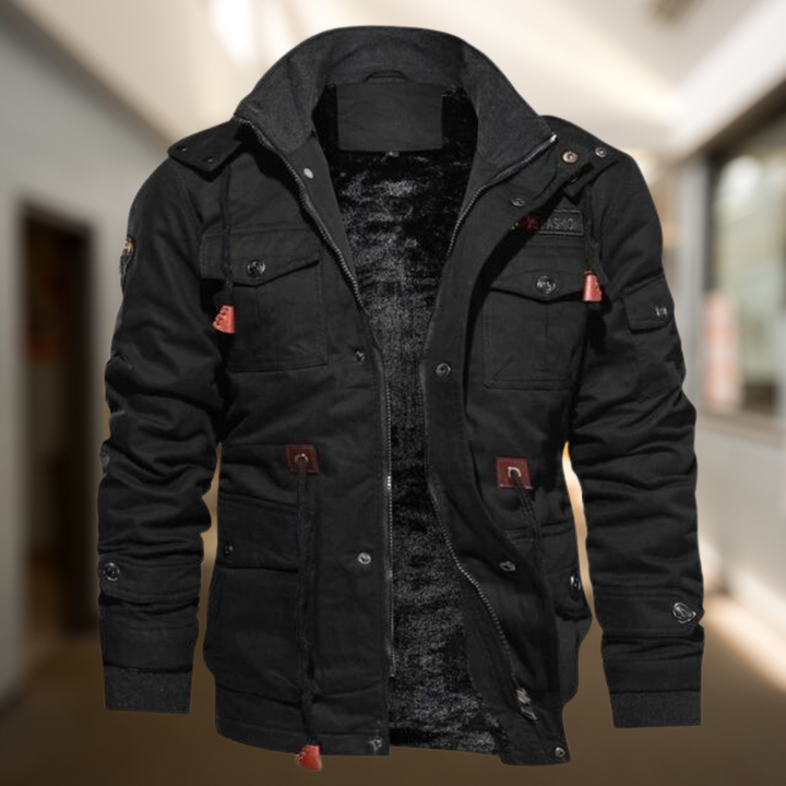 Drune | Winterjacke Herren warm gefüttert