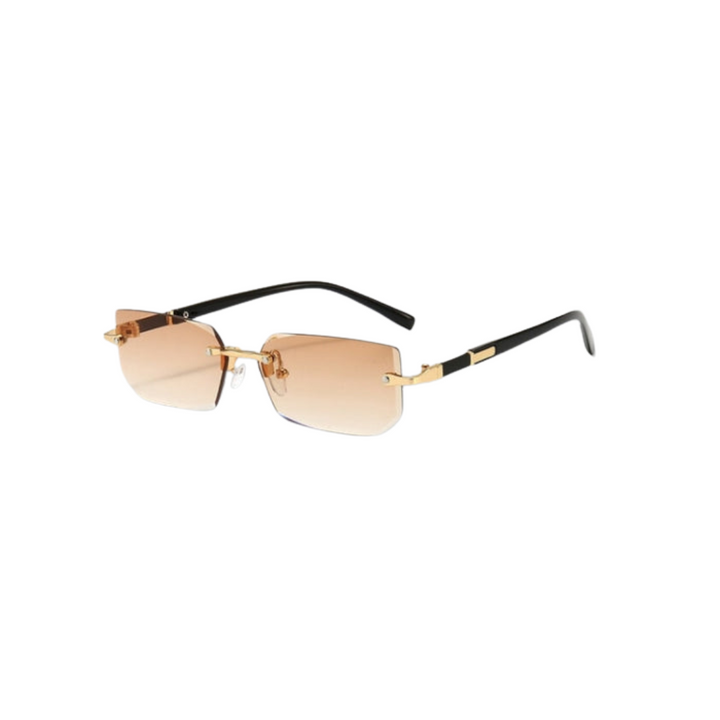 Drune Sonnenbrille - Modern - Rechteckig Rahmenlos Retro