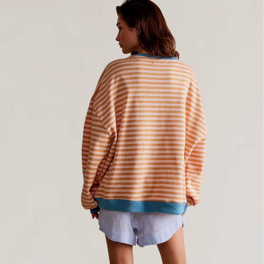 Drune | Oversized Gestreiftes Sweatshirt