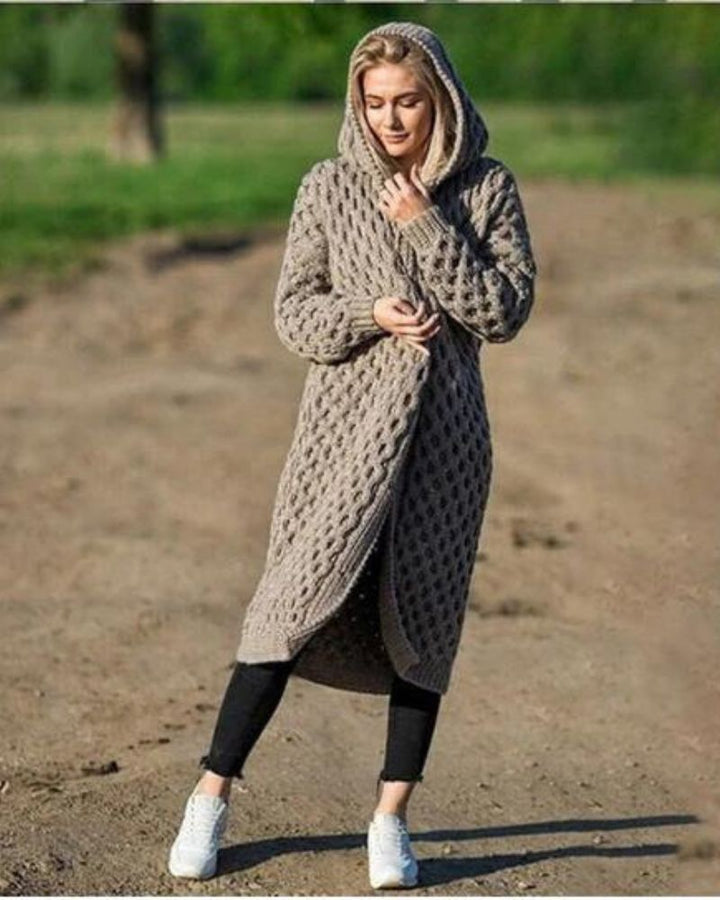 Drune Lange Strickjacke