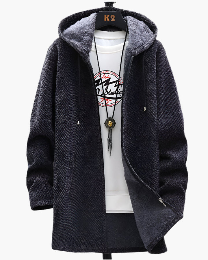 Drune | Fleecejacke mit Kapuze - Lässiger Style für Alltag und Freizeit
