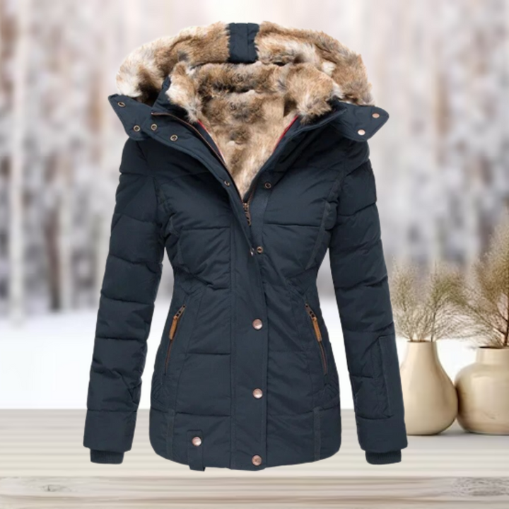 Drune | Elegante Winter-Pelzjacke mit Kapuze 2024