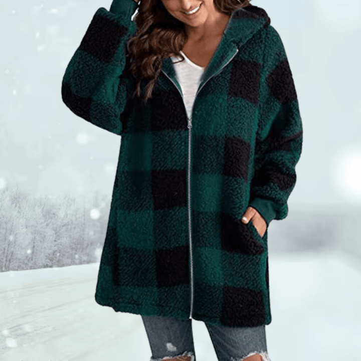 Drune | Sherpa-Fleece-Mantel - Kapuzen-Design - Ultra-weiche Wärme - Lässige Winter-Schicht