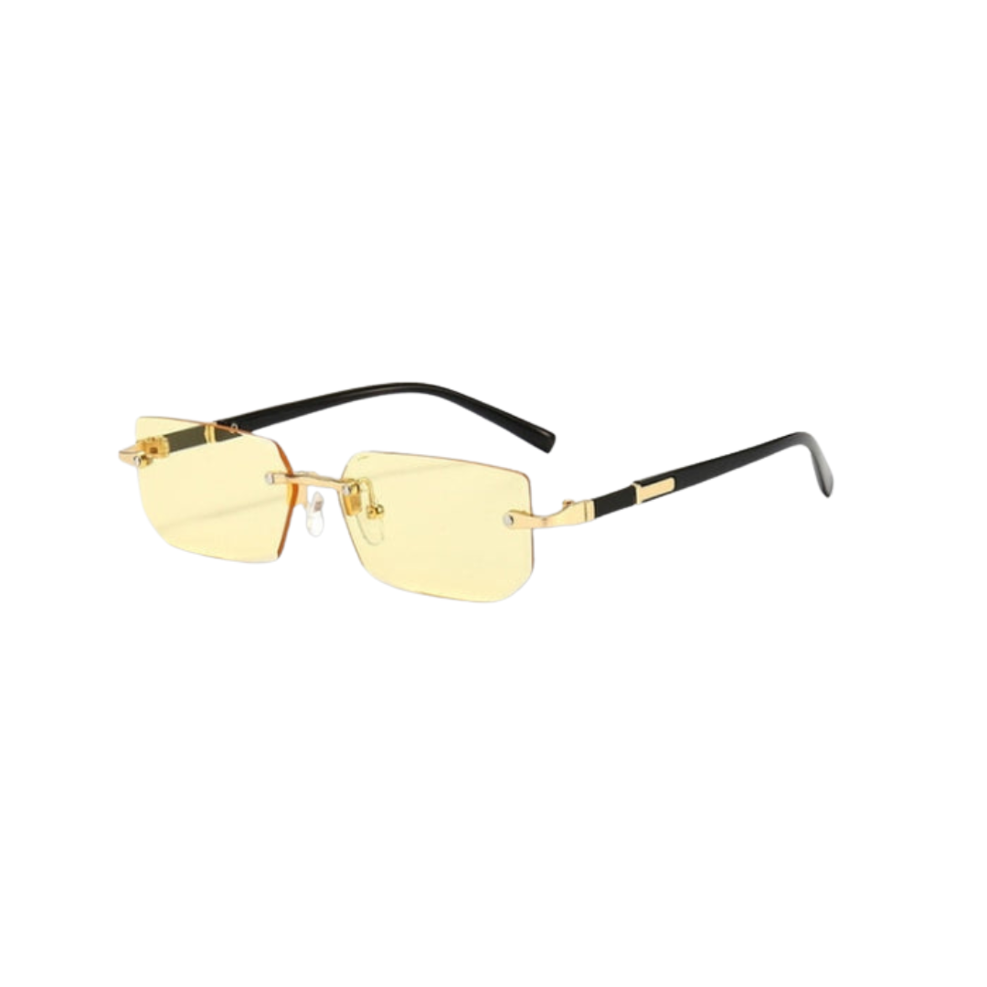 Drune Sonnenbrille - Modern - Rechteckig Rahmenlos Retro