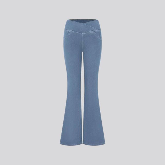 Drune | Hoch taillierte Flare-Leggings