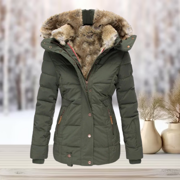 Drune | Elegante Winter-Pelzjacke mit Kapuze 2024