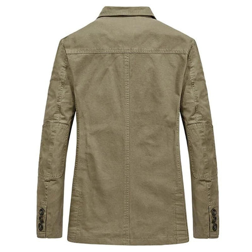 Drune | Herren Blazer Jacke - Mit aufgesetzten Taschen und Drei-Knopf-Verschluss