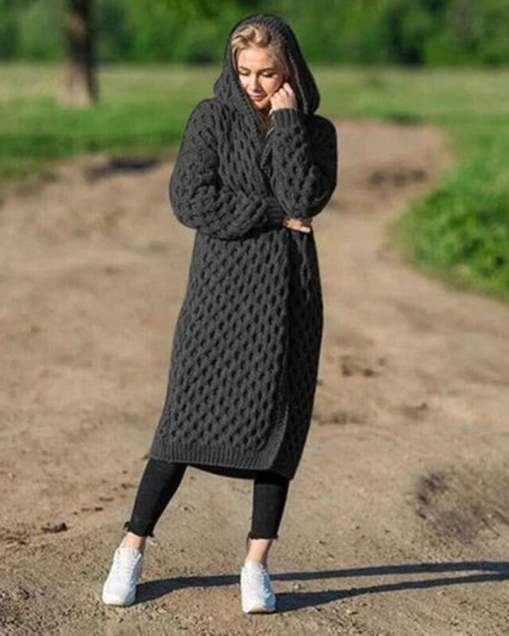 Drune Lange Strickjacke