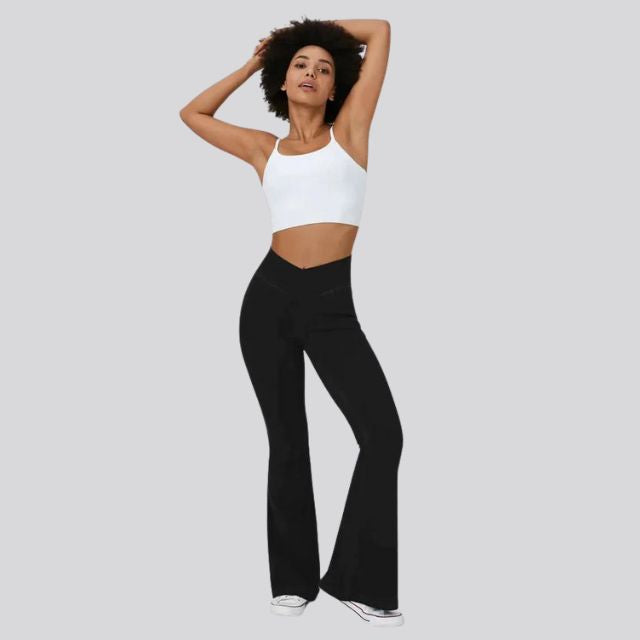 Drune | Hoch taillierte Flare-Leggings