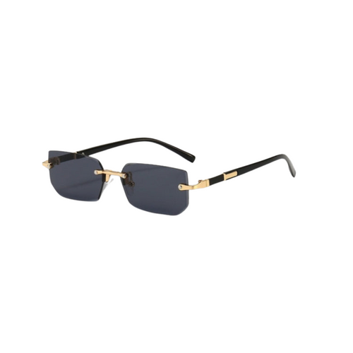 Drune Sonnenbrille - Modern - Rechteckig Rahmenlos Retro