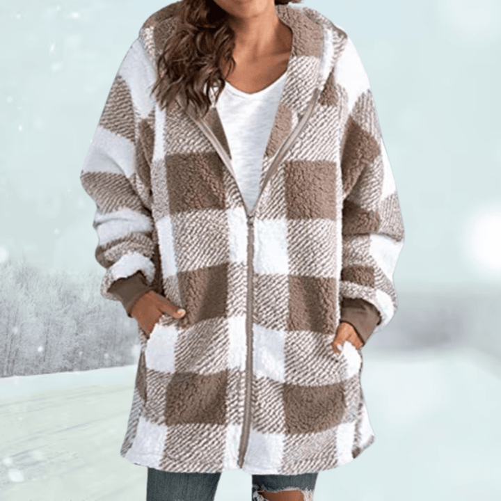 Drune | Sherpa-Fleece-Mantel - Kapuzen-Design - Ultra-weiche Wärme - Lässige Winter-Schicht