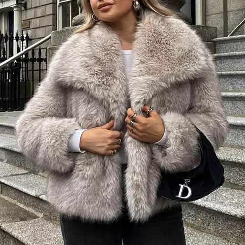 Drune | Glam Faux-Fur-Jacke