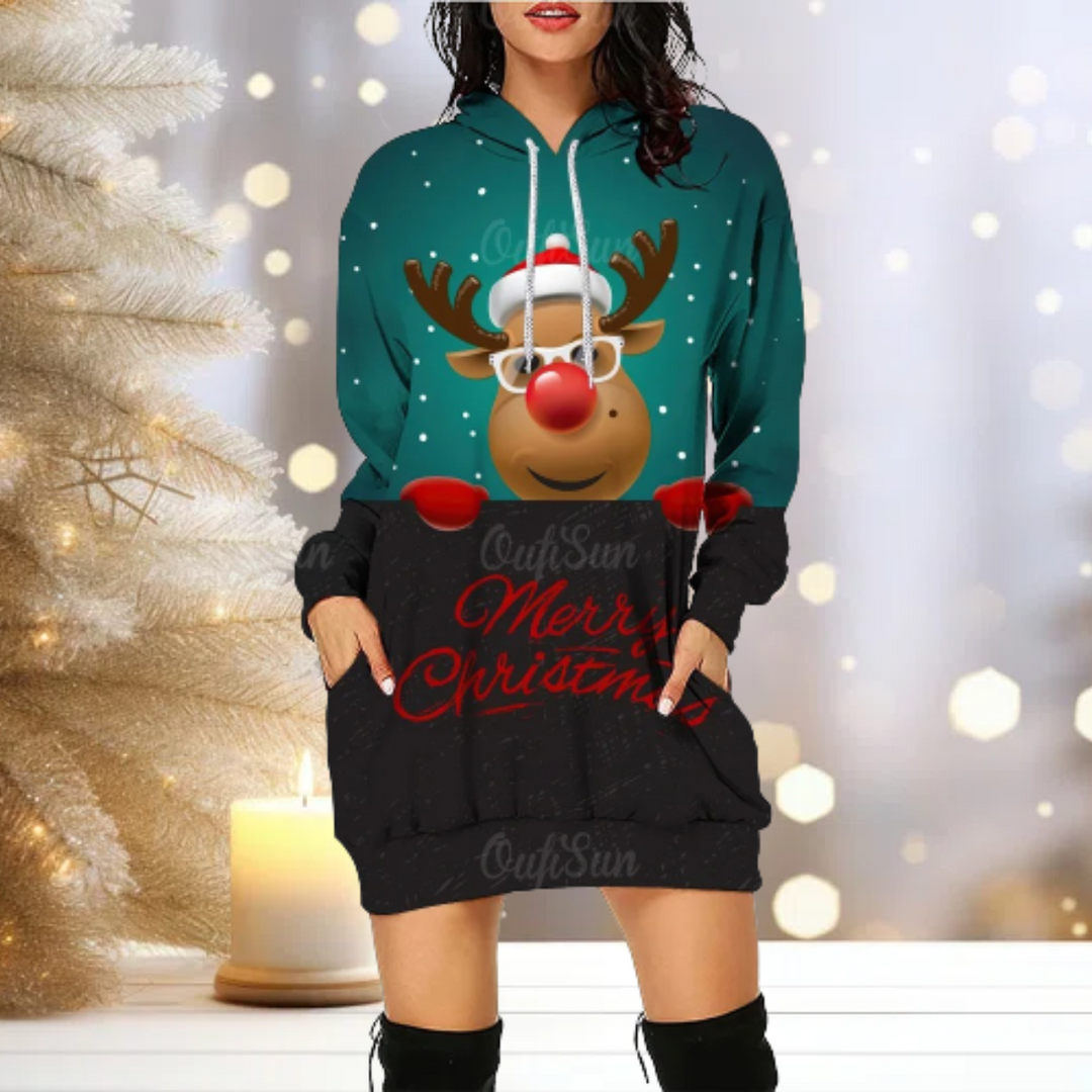 Drune | Weihnachten Party Sweatshirts mit Kapuze