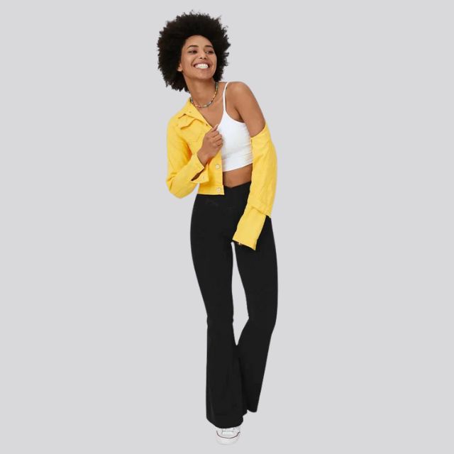 Drune | Hoch taillierte Flare-Leggings