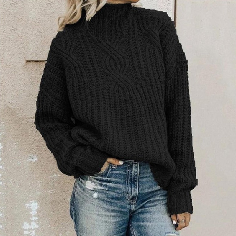 Drune | Damen Lockere Passform - Zopfmuster