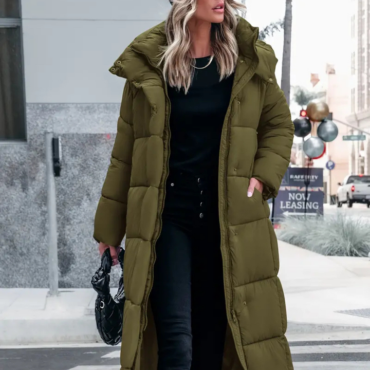 Drune | Marie Stylische Lange Decken Puffa Jacke Für Frauen