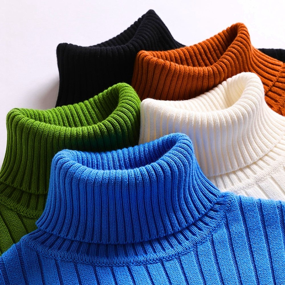 Drune | Rollkragenpullover - Weiche Strickware - Rippendesign - Langärmelig Warmer Komfort
