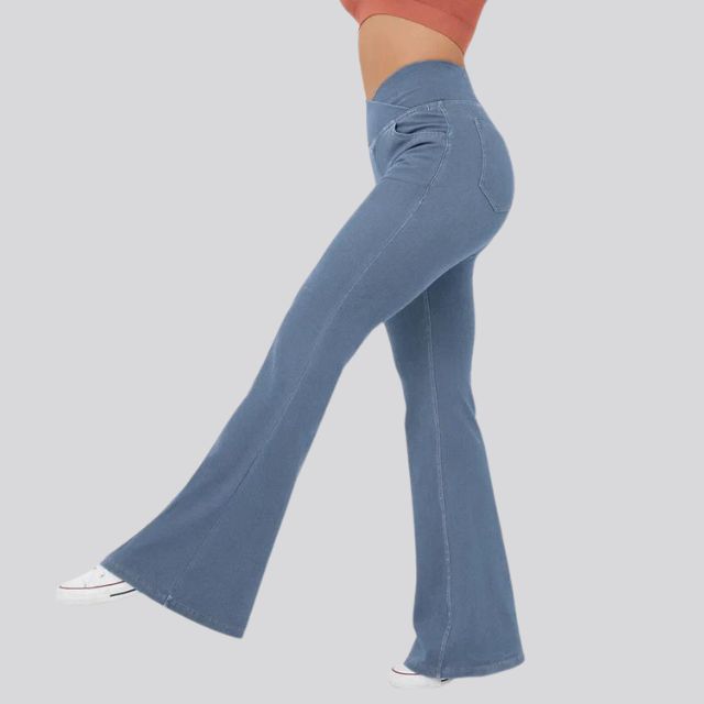 Drune | Hoch taillierte Flare-Leggings