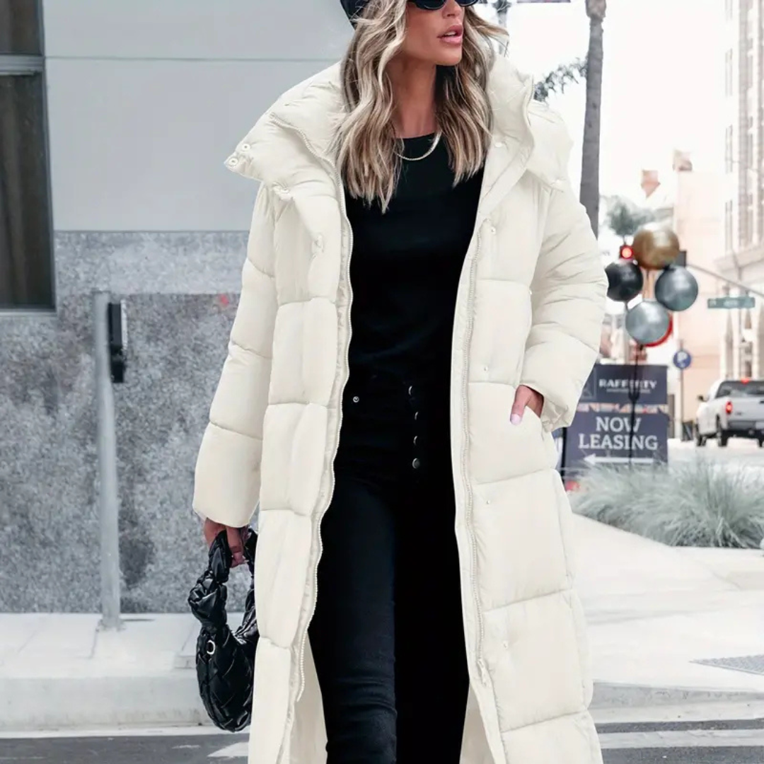 Drune | Marie Stylische Lange Decken Puffa Jacke Für Frauen