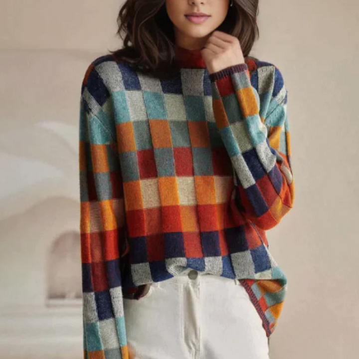 Drune | Retro Patchwork Pullover