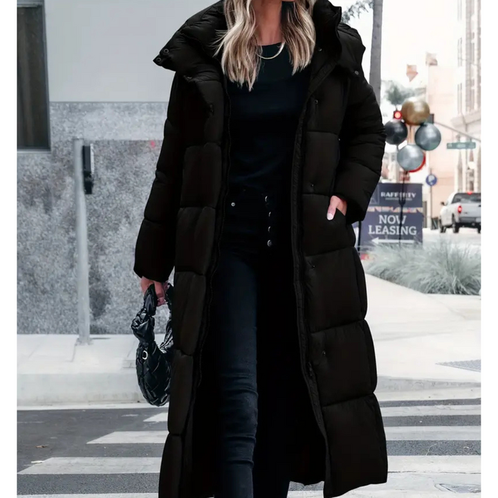 Drune | Marie Stylische Lange Decken Puffa Jacke Für Frauen