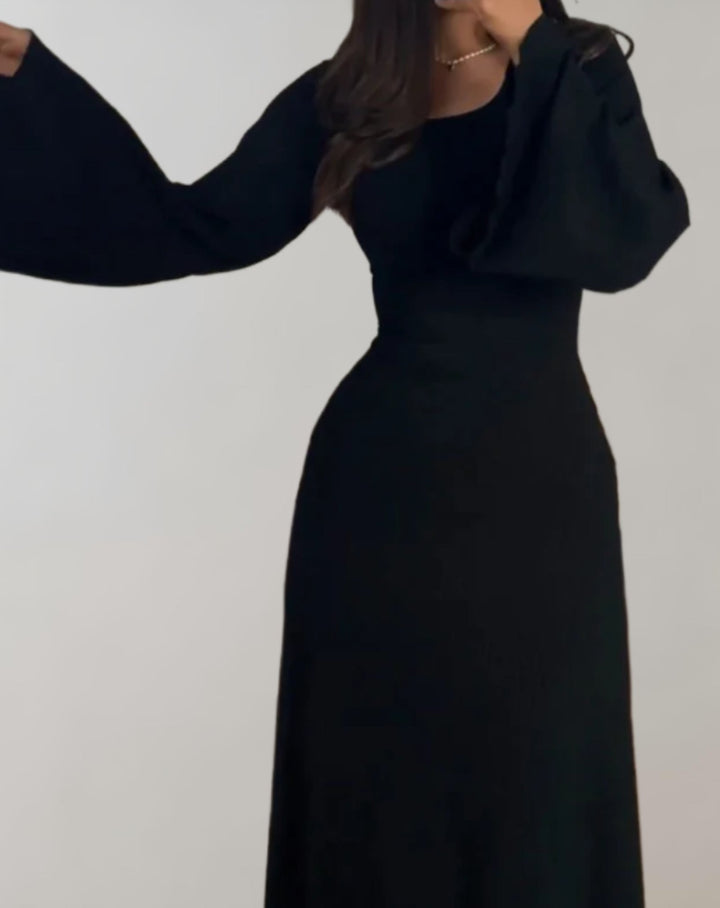 Drune | Bodycon Kleid mit Langen Ärmeln und Rundem Ausschnitt für Damen