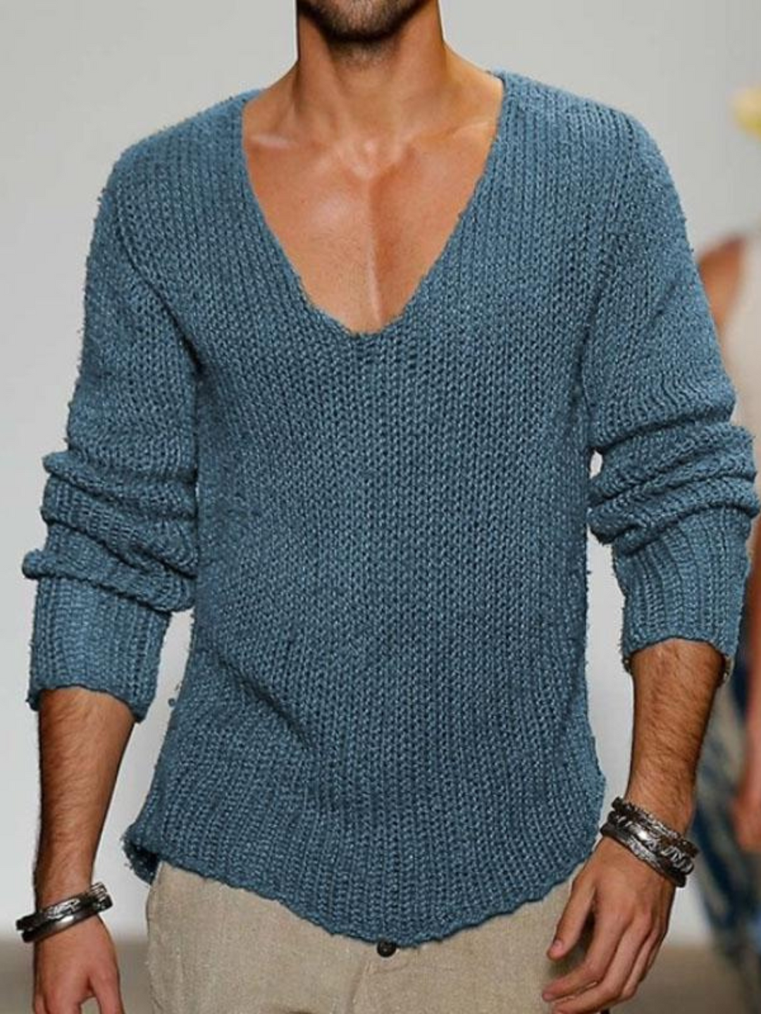 Drune | V-Ausschnitt Pullover für Herren - Lockere Passform