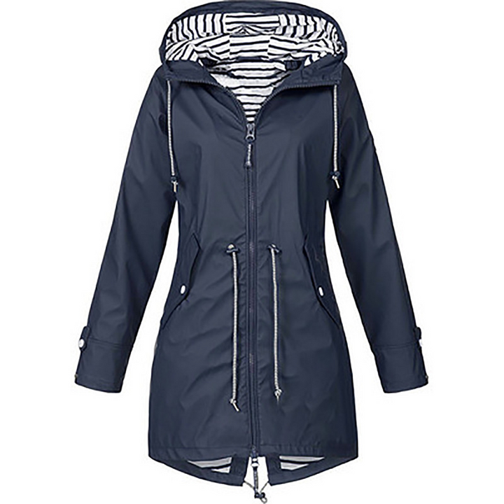 Drune | Damen - Lange, Wasserdichte Parka-Jacke mit Kapuze - Elegant, Bequem und Atmungsaktiv