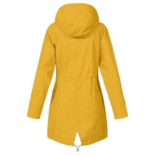 Drune | Damen - Lange, Wasserdichte Parka-Jacke mit Kapuze - Elegant, Bequem und Atmungsaktiv