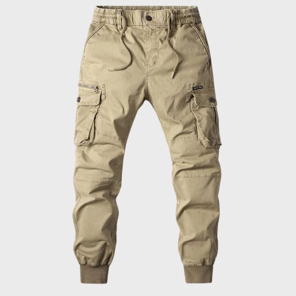Drune | Cargohose Jogger - Bequeme Freizeithose mit elastischem Bund & Taschen im Utility-Style