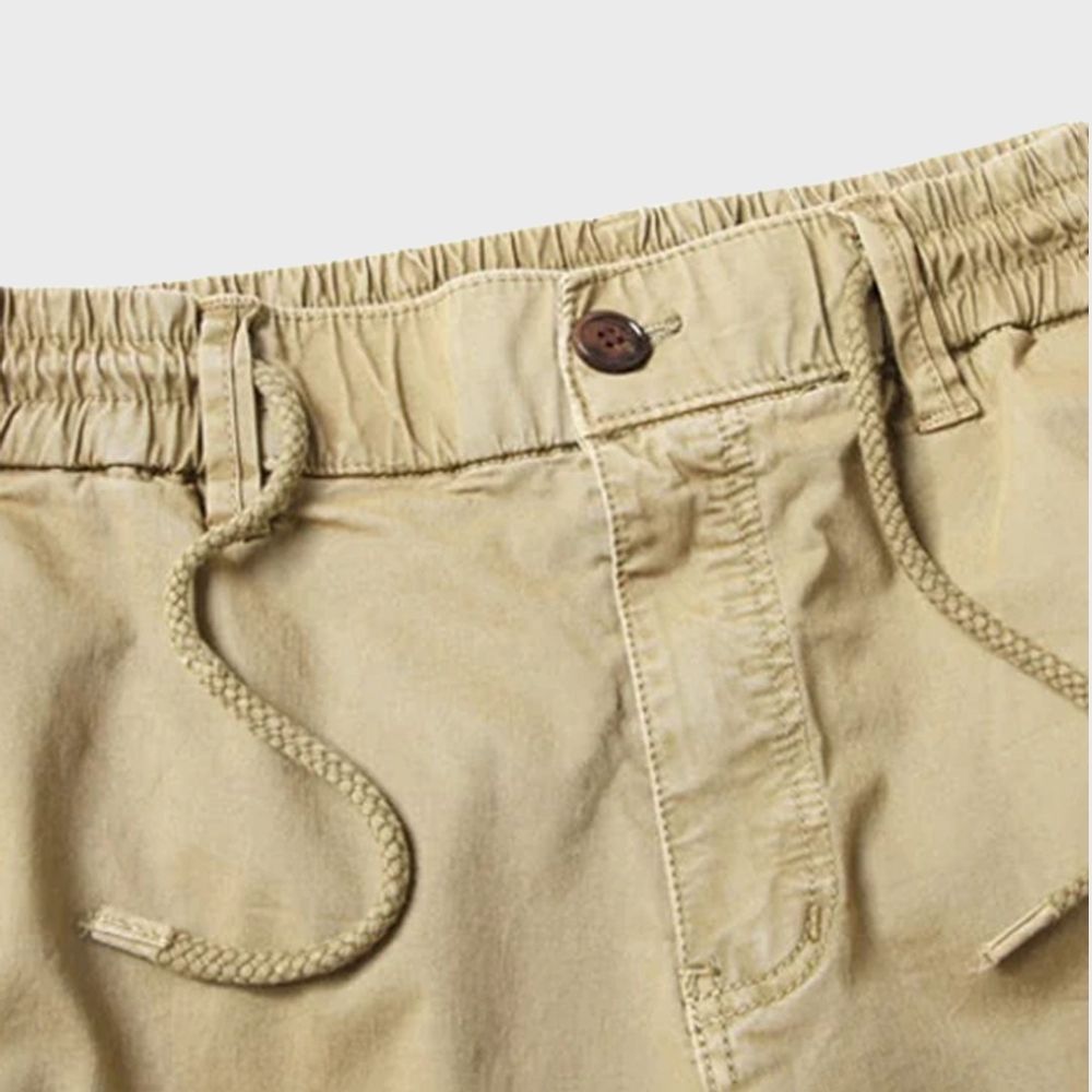 Drune | Cargohose Jogger - Bequeme Freizeithose mit elastischem Bund & Taschen im Utility-Style