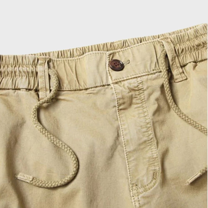 Drune | Cargohose Jogger - Bequeme Freizeithose mit elastischem Bund & Taschen im Utility-Style