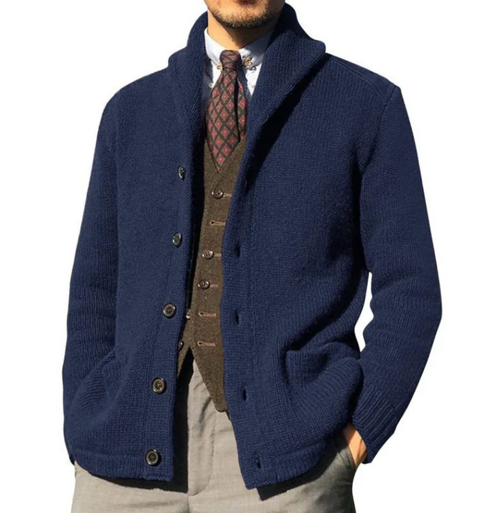 Drune | Klassische Strickjacke für Herren mit Knöpfen
