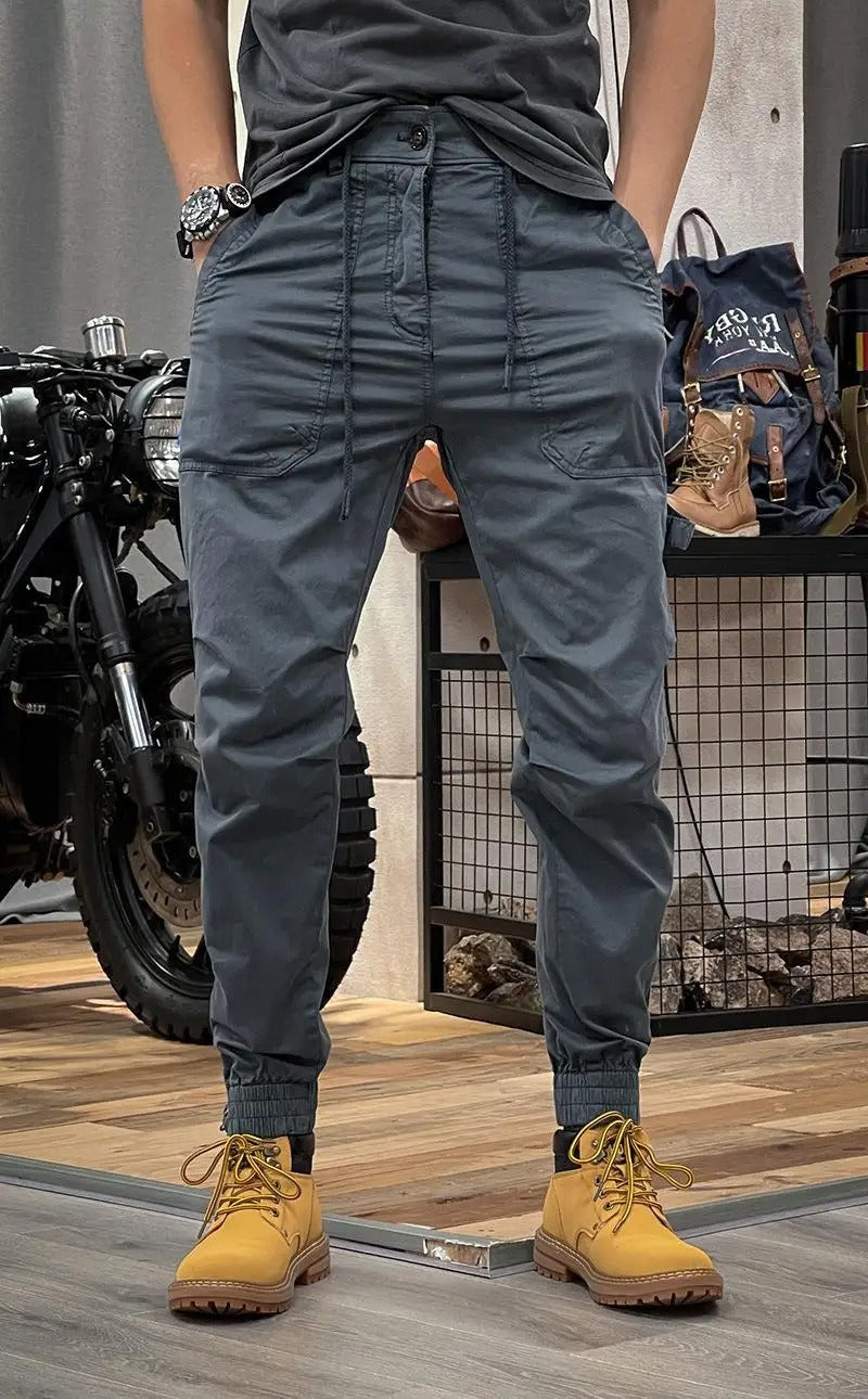 Drune | Stretch Cargo-Hose mit Taschen